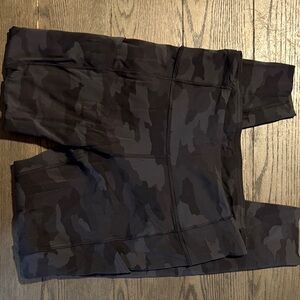 Lululemon Athletica Black Camouflage Leggings